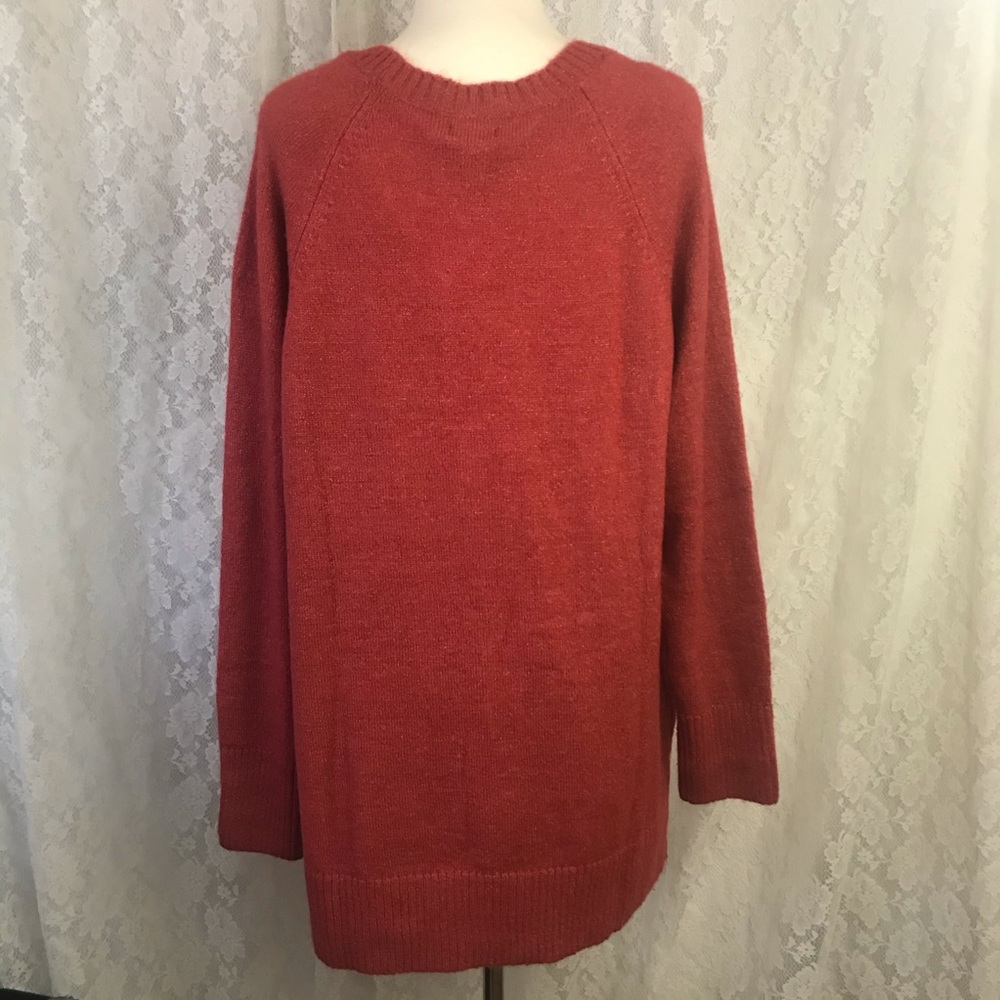 LC Embellished Reglan Tunic Sweater Womens Sz XLg - Picture 3 of 6